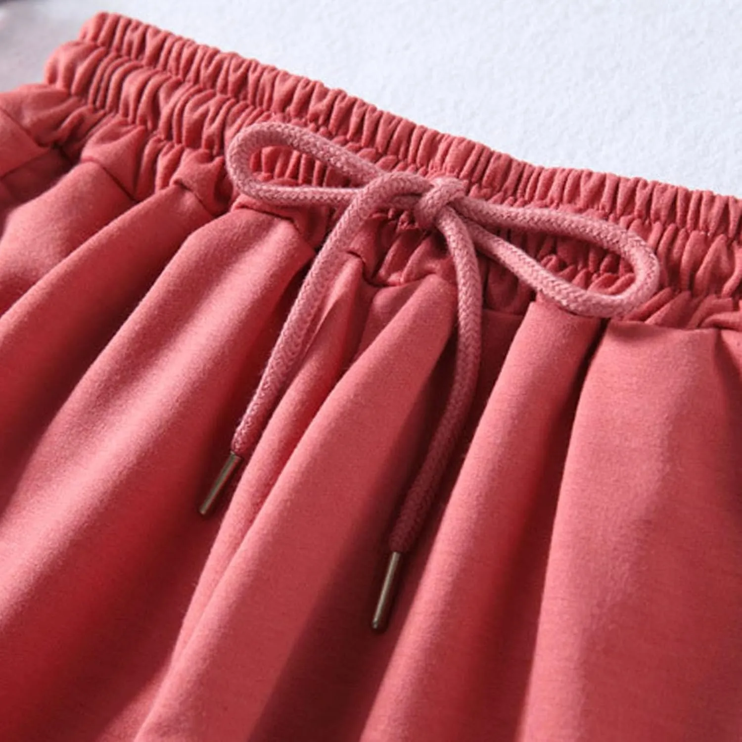Active Shorts for Women 3PC Shorts Elastic High Waisted Drawstring Shorts Lightweight Sports Shorts with Pocket