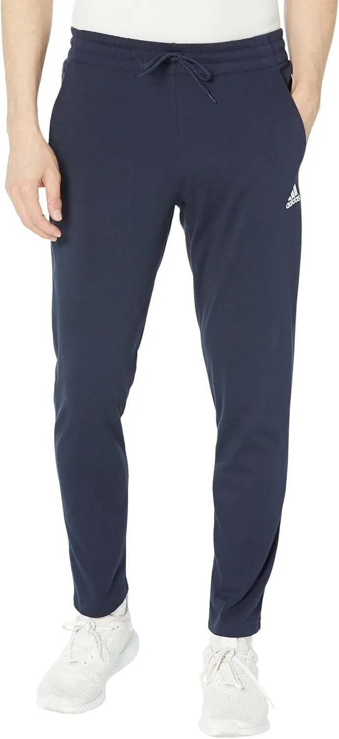 adidas Men's Essentials Single Jersey Tapered Open Hem Pants