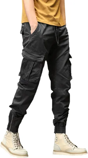 aihihe Cargo Pants and Shorts for Men Relaxed fit Mens 5 Pocket Work Pants Baggy Linen Pant Golf Pants for Men Relaxed fit