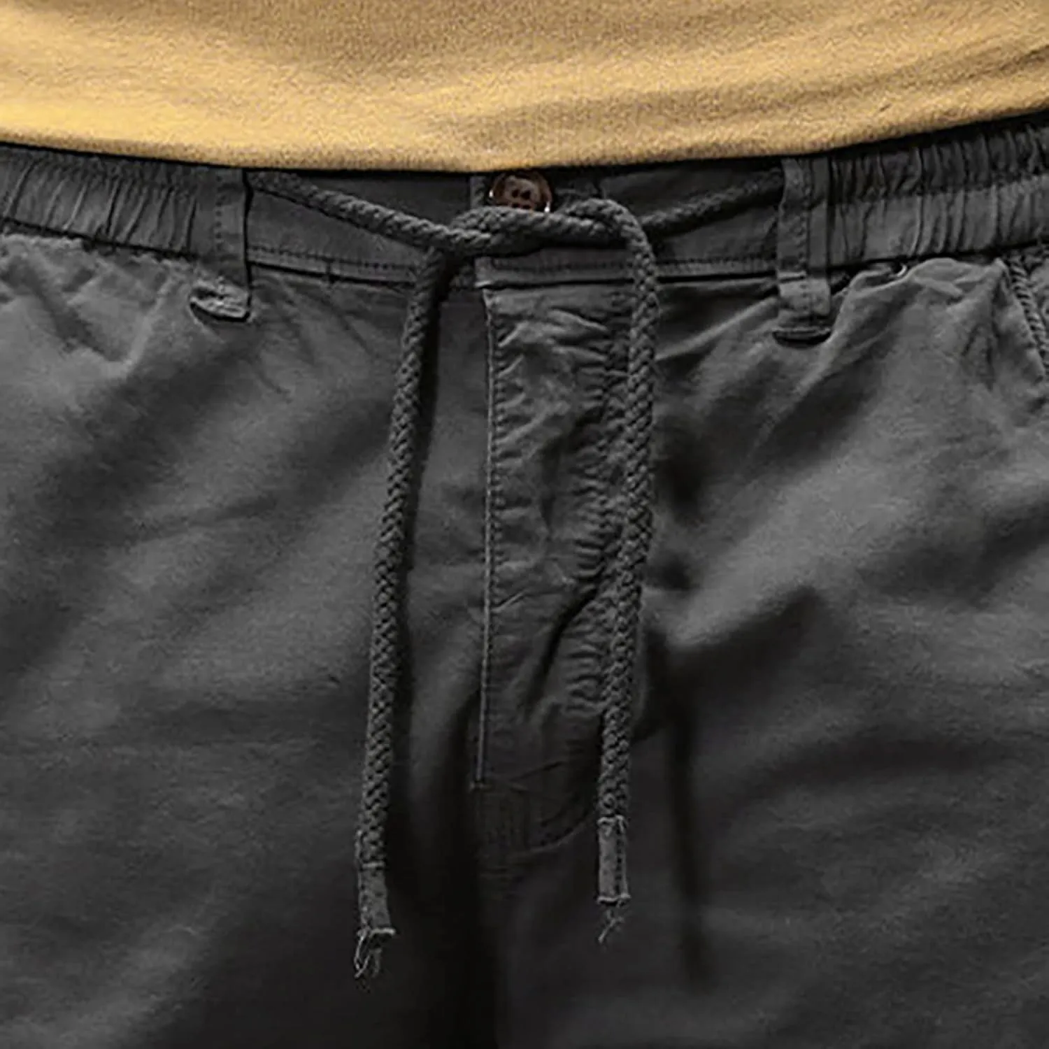 aihihe Cargo Pants and Shorts for Men Relaxed fit Mens 5 Pocket Work Pants Baggy Linen Pant Golf Pants for Men Relaxed fit
