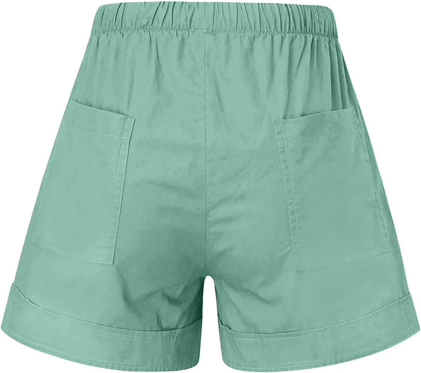 Beach Shorts for Women Baggy Wide Leg Elastic Waist Drawstring Lounge Shorts Casual Pull on Athletic Pants with Pockets