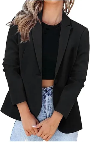 Blazers for Women Casual Long Sleeve Work Office Jacket Blazer Loose Lightweigth Summer Open Front Suit Jackets Outfit