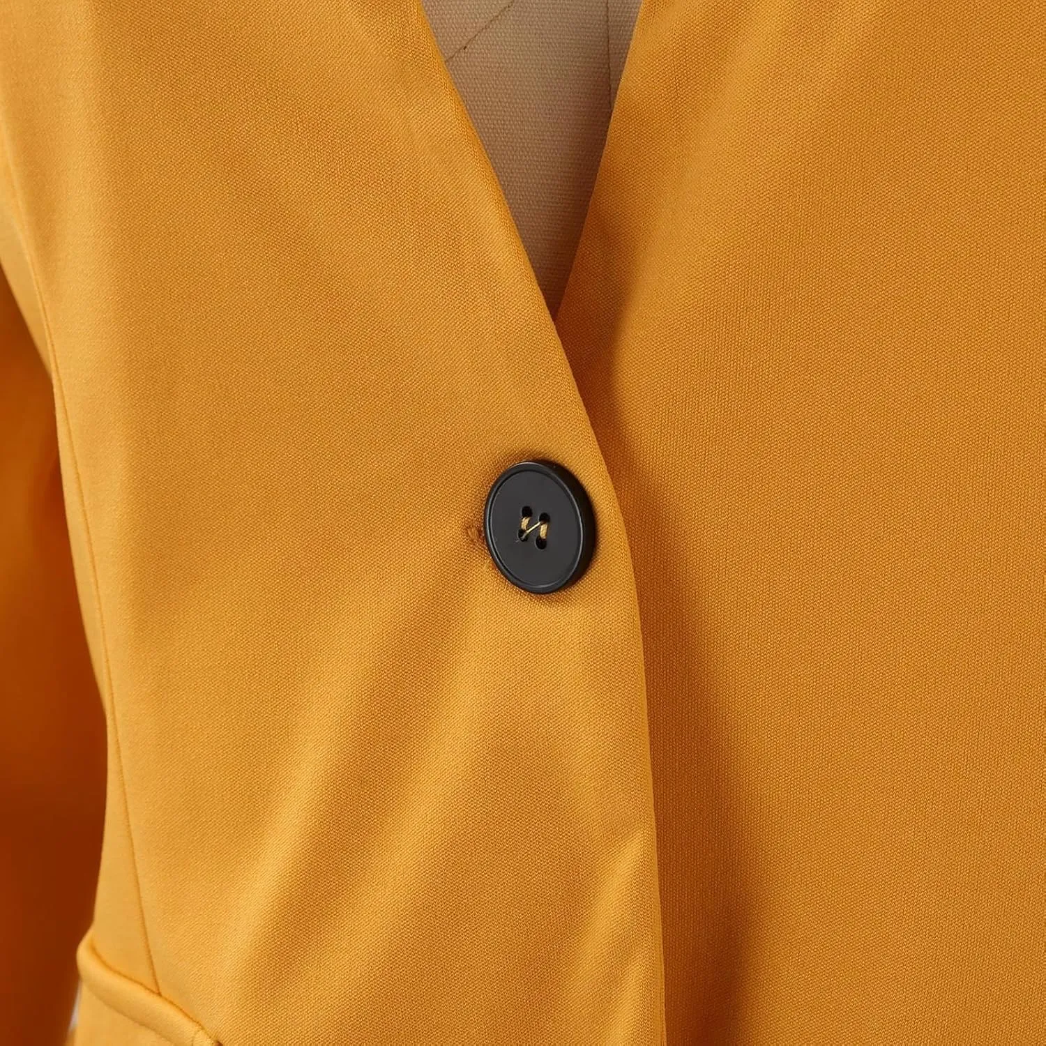 Blazers for Women Long Sleeve Business Jacket Casual Button Open Front Suit Cardigans with Pocket 2024 Fall Work Blazer