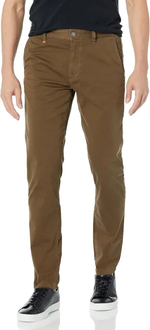 BOSS Men's Tapered Fit Cotton Blend Trousers