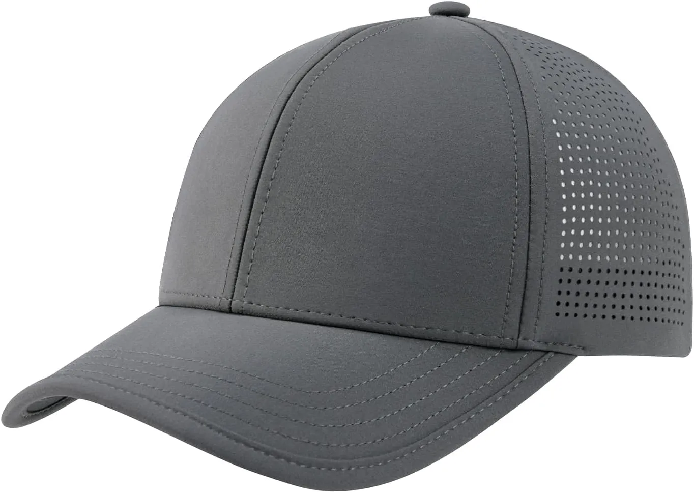 BOTVELA Men Structured Baseball Cap Side Laser Cut Vented Performance Hat for Outdoor Activities