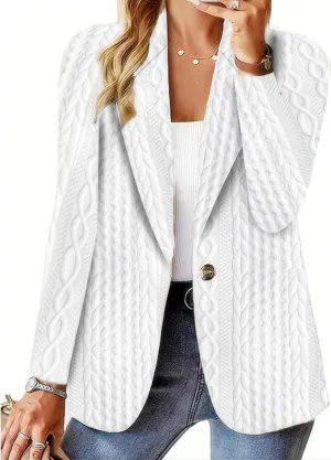 Business Casual Blazer for Women Summer Lightweight Jackets Open Front Long Sleeve Suit Jacket Slim Fit Outwear