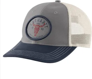 Carhartt Men's 106343 Montana Canvas Mesh-Back Longhorn Patch Cap