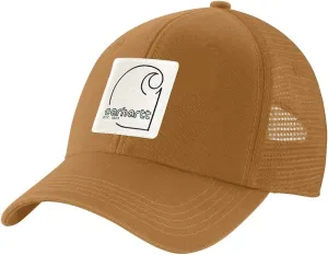 Carhartt Men's Canvas Mesh-Back C Patch Cap