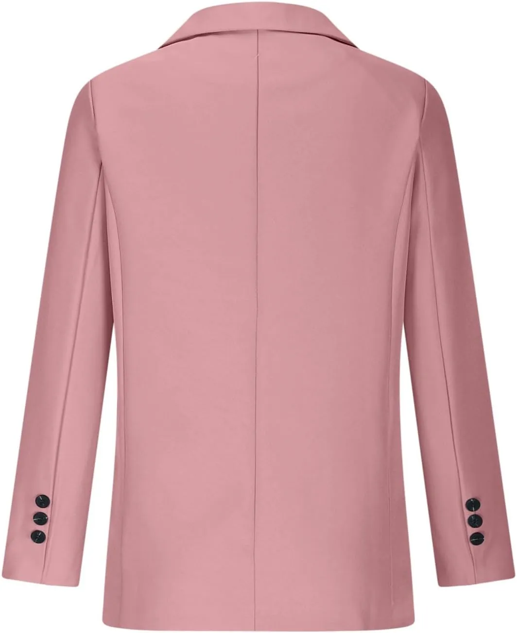 Casual Solid Blazers for Women Business Open Front Office Button Blazer Coat Fall Lapel Plus Size Blazer Jacket