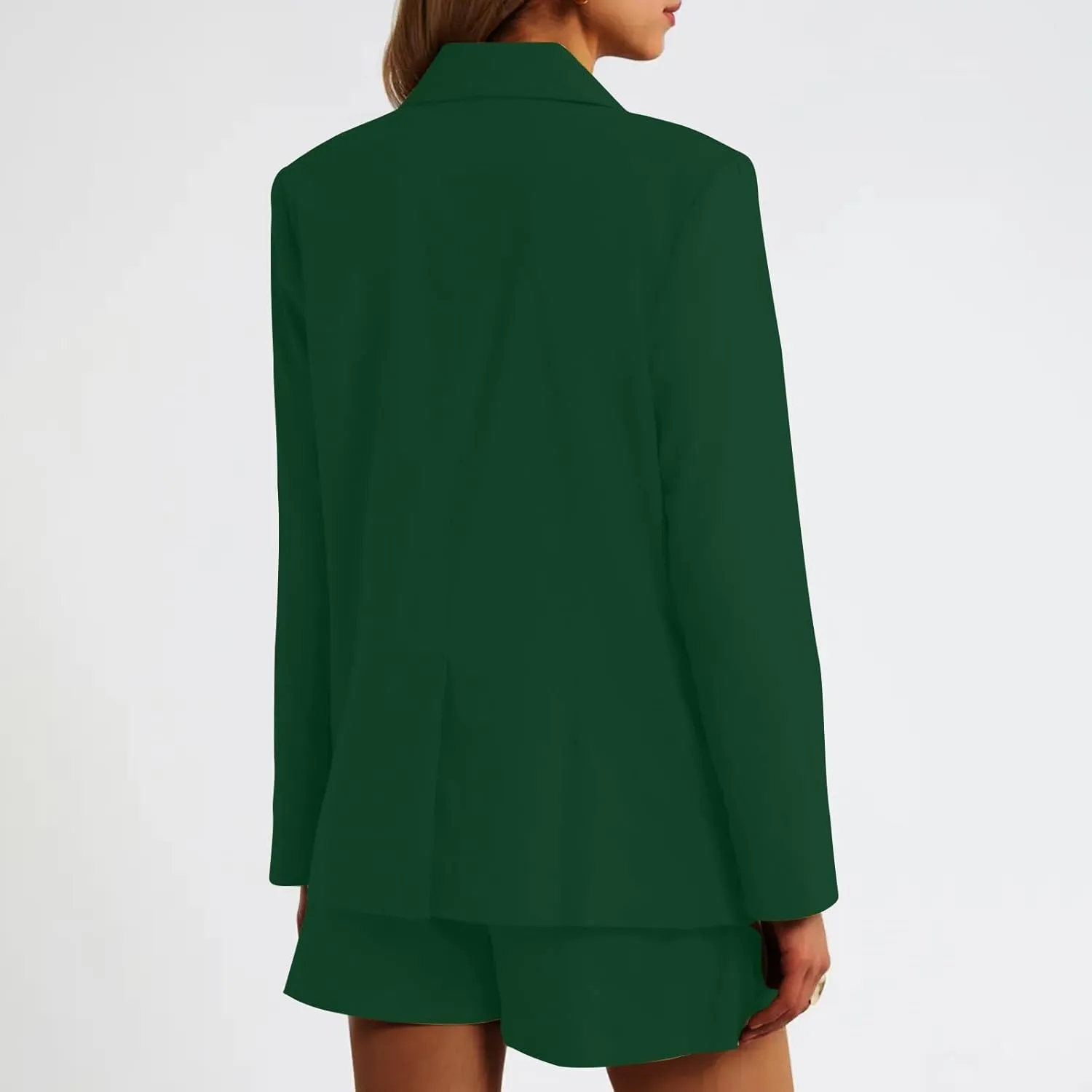 Casual Solid Blazers for Women Fall Lapel Slim Blazer Coat Business Open Front Office Blazer Jacket with Pockets