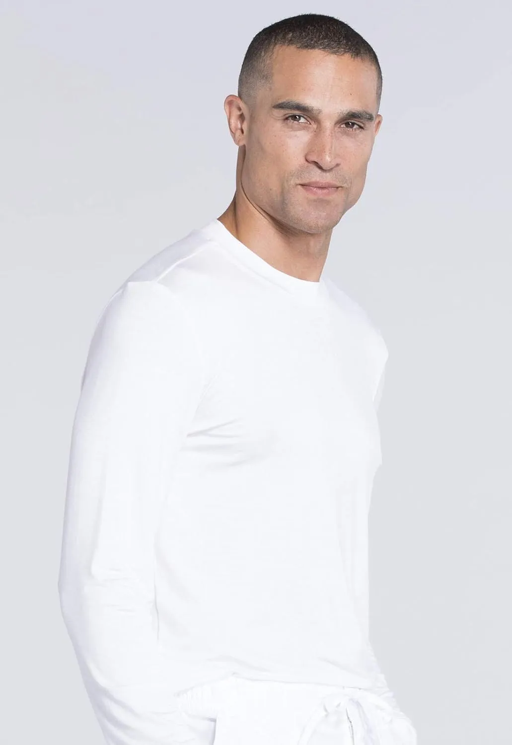 Cherokee Men's Underscrub Knit Top Modern Fit with Crew Neck and Center Back Length: 29" - WW700