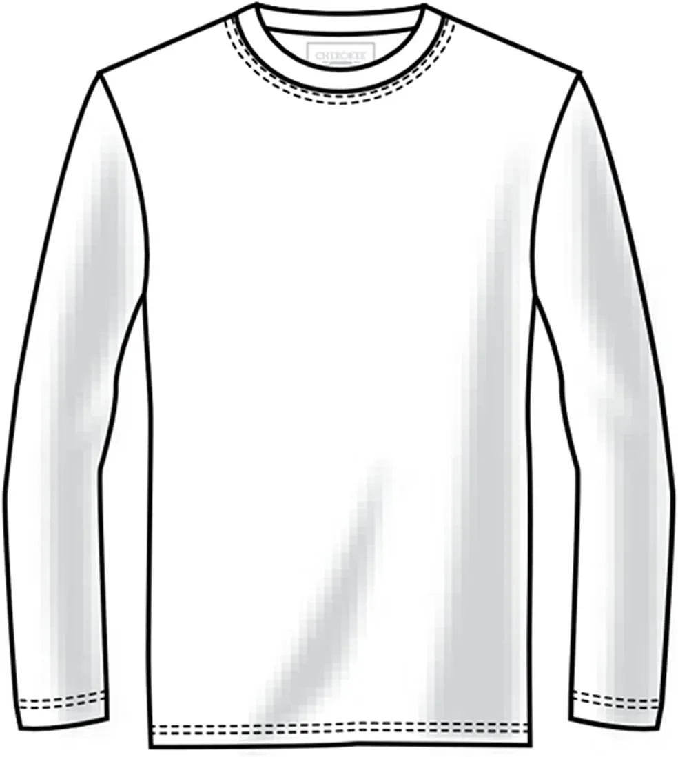 Cherokee Men's Underscrub Knit Top Modern Fit with Crew Neck and Center Back Length: 29" - WW700