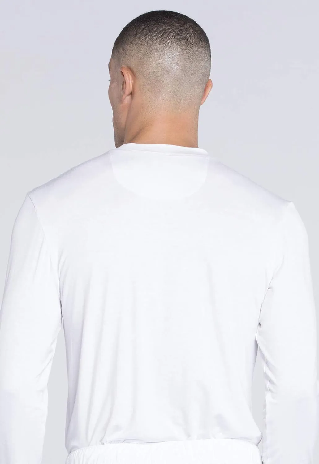 Cherokee Men's Underscrub Knit Top Modern Fit with Crew Neck and Center Back Length: 29" - WW700