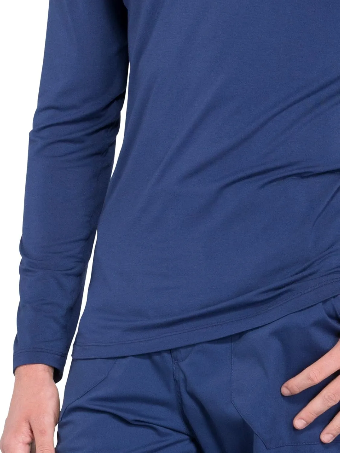 Cherokee Men's Underscrub Knit Top Modern Fit with Crew Neck and Center Back Length: 29" - WW700