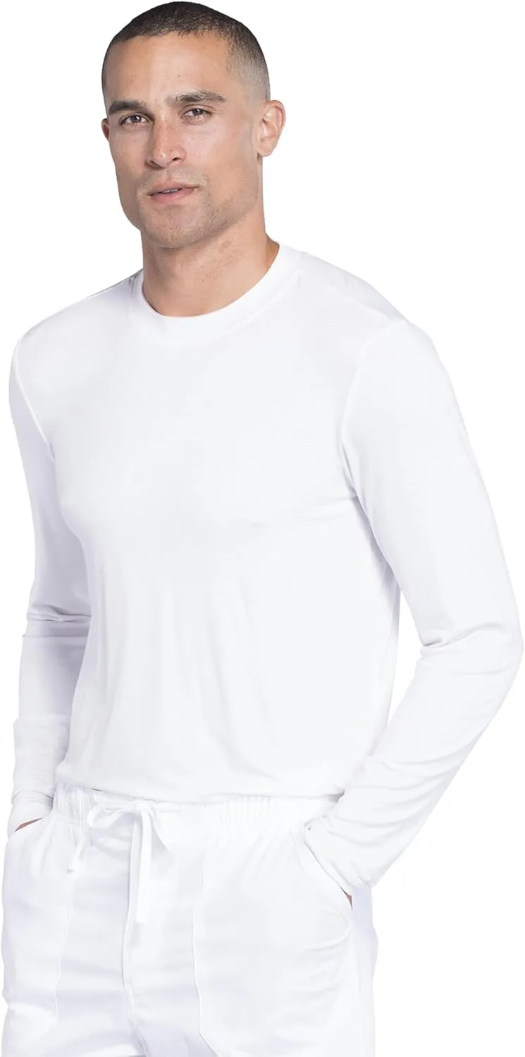 Cherokee Men's Underscrub Knit Top Modern Fit with Crew Neck and Center Back Length: 29" - WW700