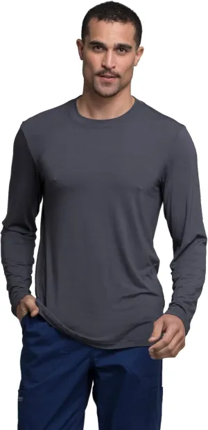 Cherokee Men's Underscrub Knit Top Modern Fit with Crew Neck and Center Back Length: 29" - WW700