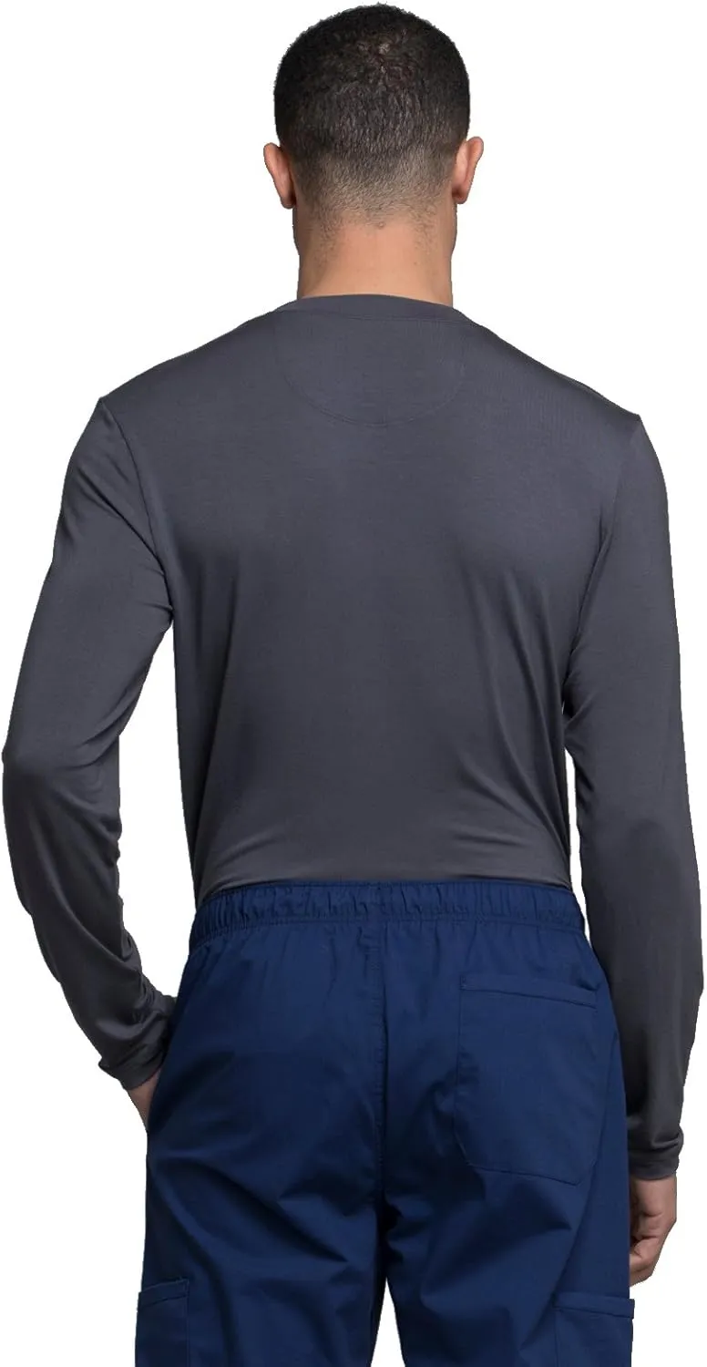 Cherokee Men's Underscrub Knit Top Modern Fit with Crew Neck and Center Back Length: 29" - WW700