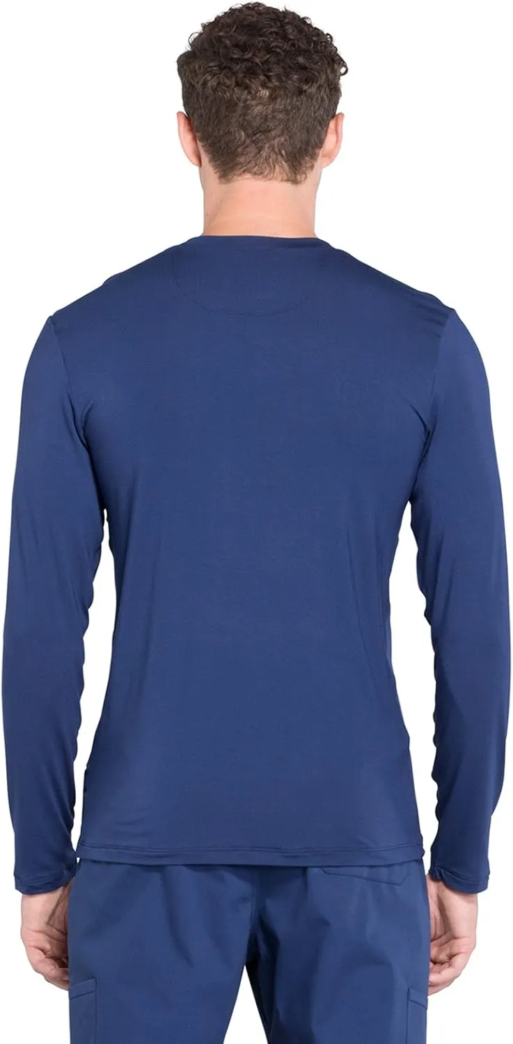 Cherokee Men's Underscrub Knit Top Modern Fit with Crew Neck and Center Back Length: 29" - WW700
