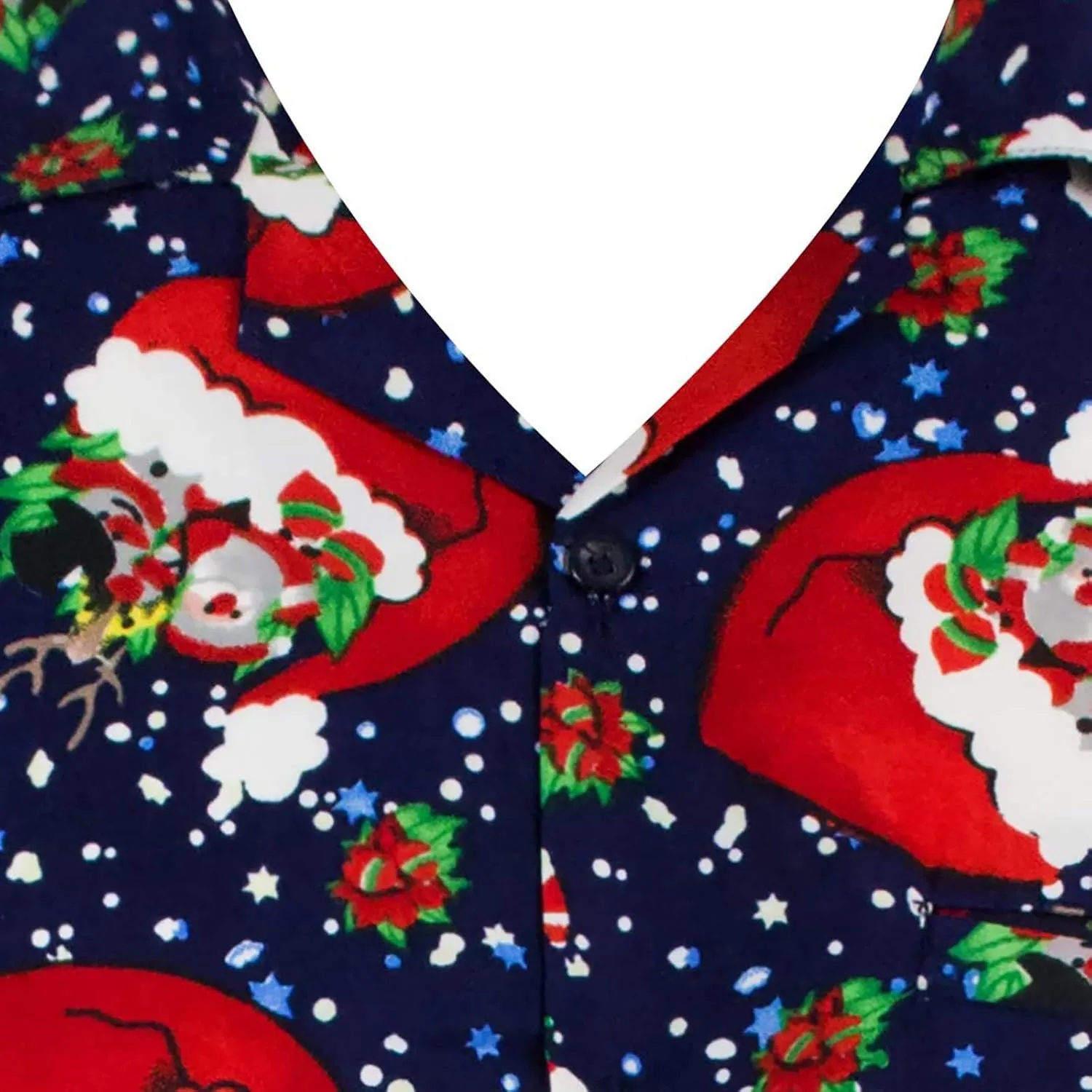 Christmas Button Down Shirts for Men 2024, Mens Button Down Christmas Shirt Short Sleeve Beach Printed Casual Shirts