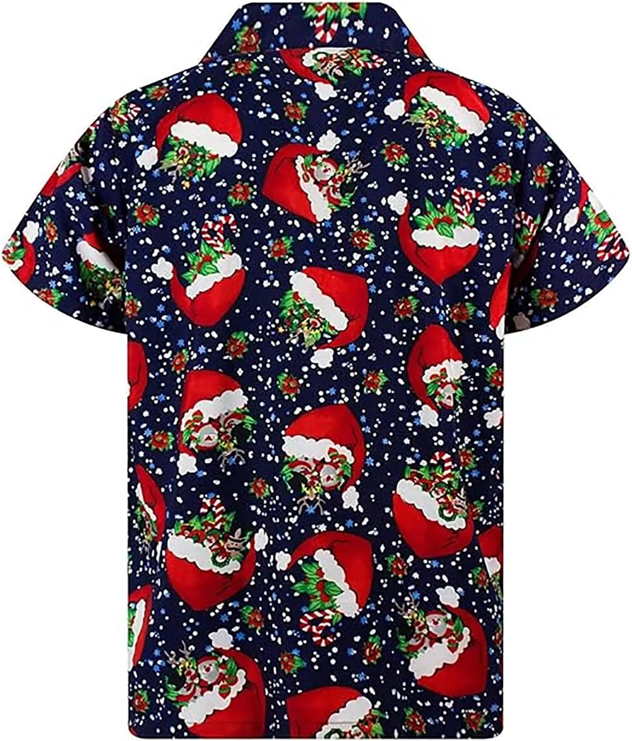 Christmas Button Down Shirts for Men 2024, Mens Button Down Christmas Shirt Short Sleeve Beach Printed Casual Shirts