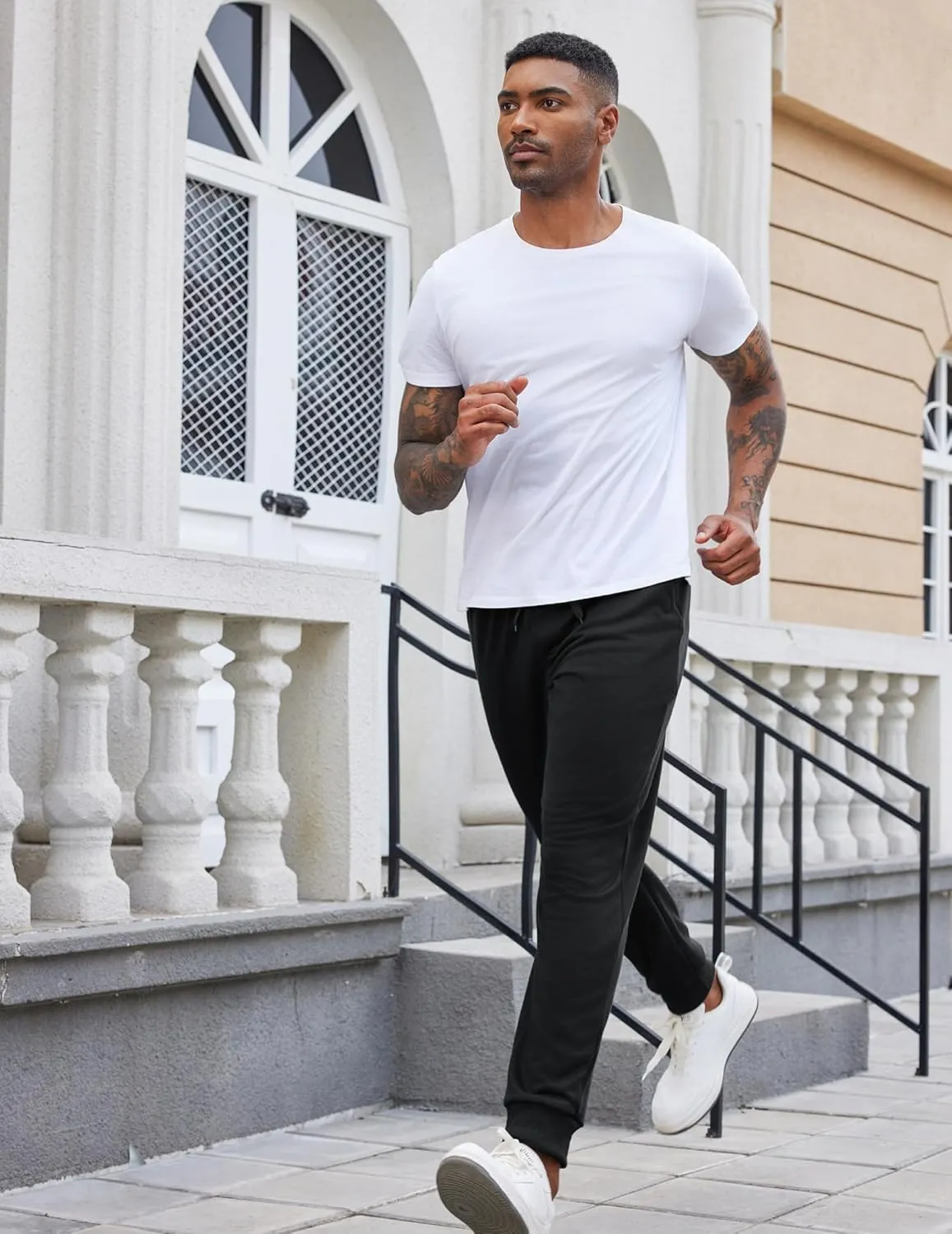 COOFANDY Mens Joggers Sweatpants Athletic Running Pants Drawstring Workout Track Pants with Pockets