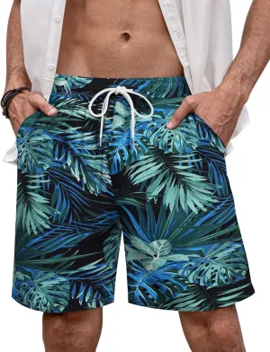 COOFANDY Men's Swim Trunks Board Shorts Summer Beach Shorts Swimsuit Swimwear for Men - No Liner