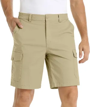 CRNTCEM Men's Golf Dress Shorts Stretch Work Flat Front Hybrid Shorts Summer Casual Chino Business Office Short with Pockets