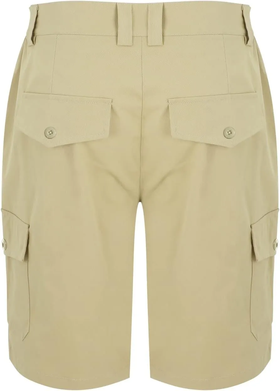 CRNTCEM Men's Golf Dress Shorts Stretch Work Flat Front Hybrid Shorts Summer Casual Chino Business Office Short with Pockets