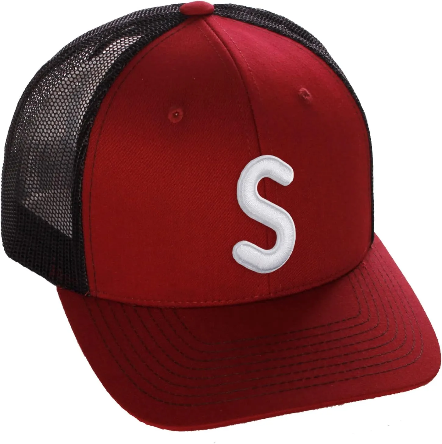 Daxton Classic Baseball Trucker Hat Embroidered A to Z Letters Structured Mid Profile Cap