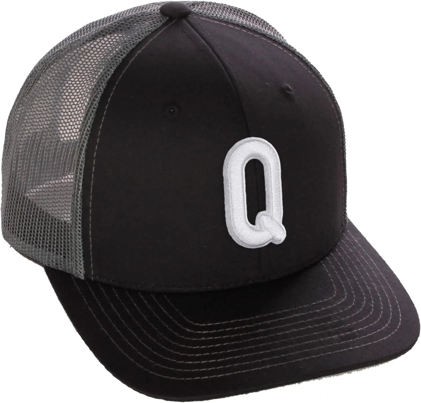 Daxton Classic Baseball Trucker Hat Embroidered A to Z Letters Structured Mid Profile Cap