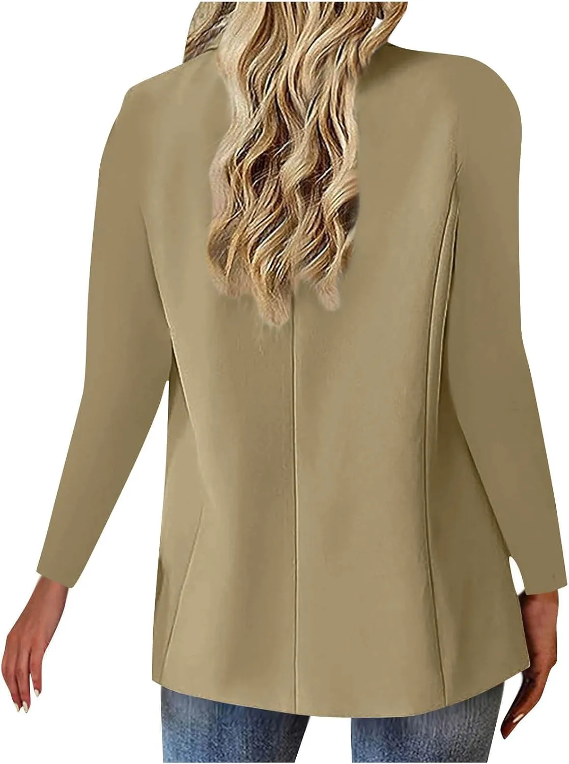 Dressy Business Jackets for Women One Button Open Work Office Suit Jackets Blazer Long Sleeve Spring Summer Clothes