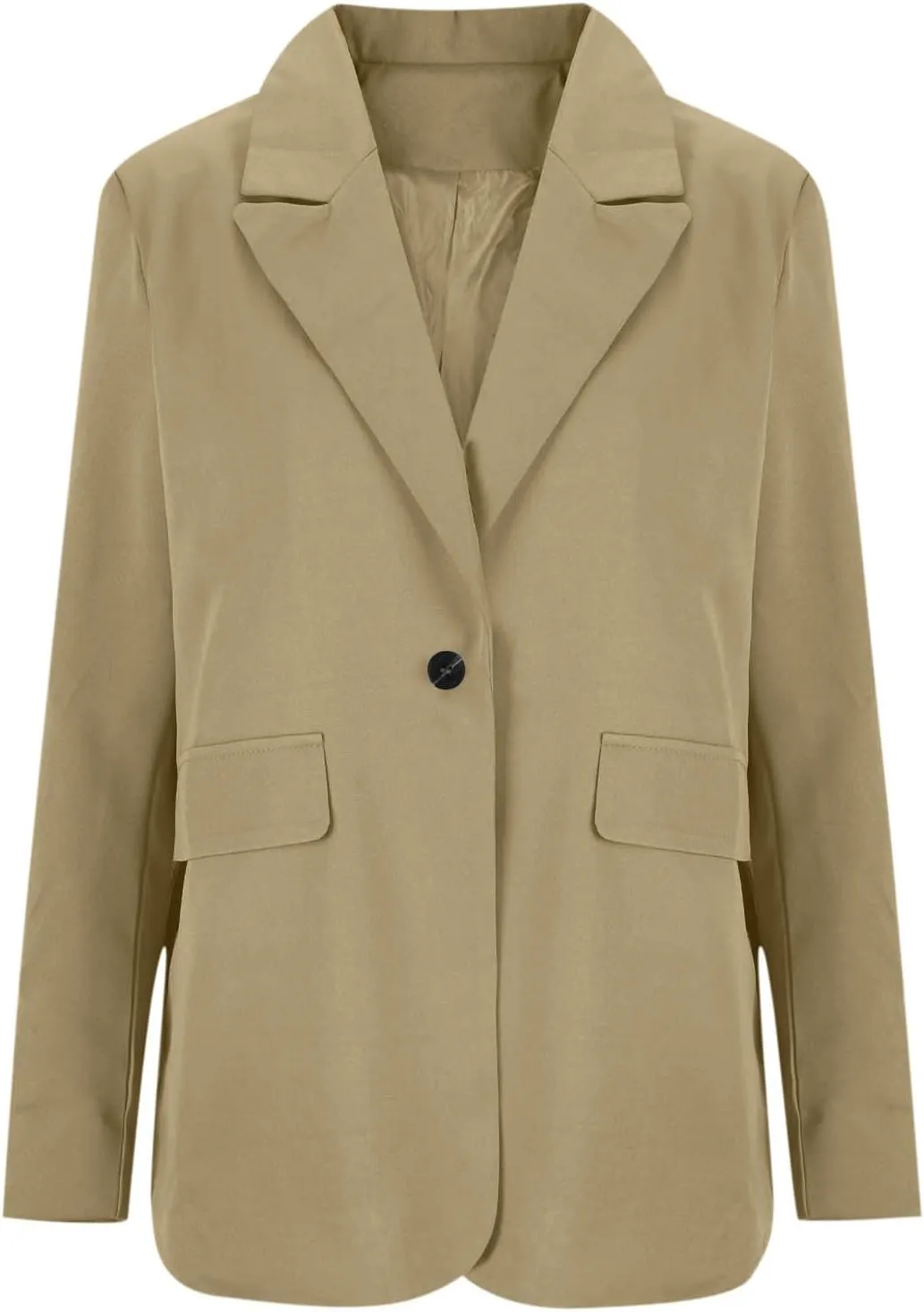 Dressy Business Jackets for Women One Button Open Work Office Suit Jackets Blazer Long Sleeve Spring Summer Clothes