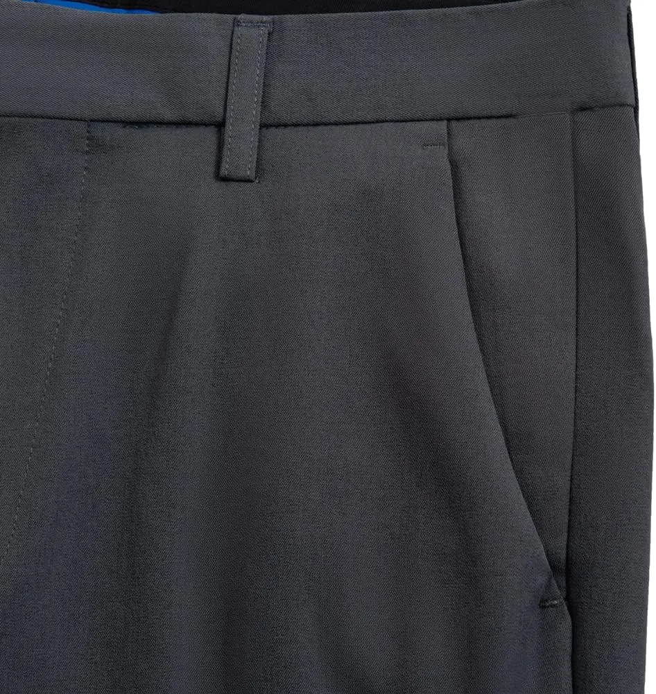 ESSYSHE Mens Cropped Slim Fit Dress Pants Tapered Ankle Dress Pants Suit Pants