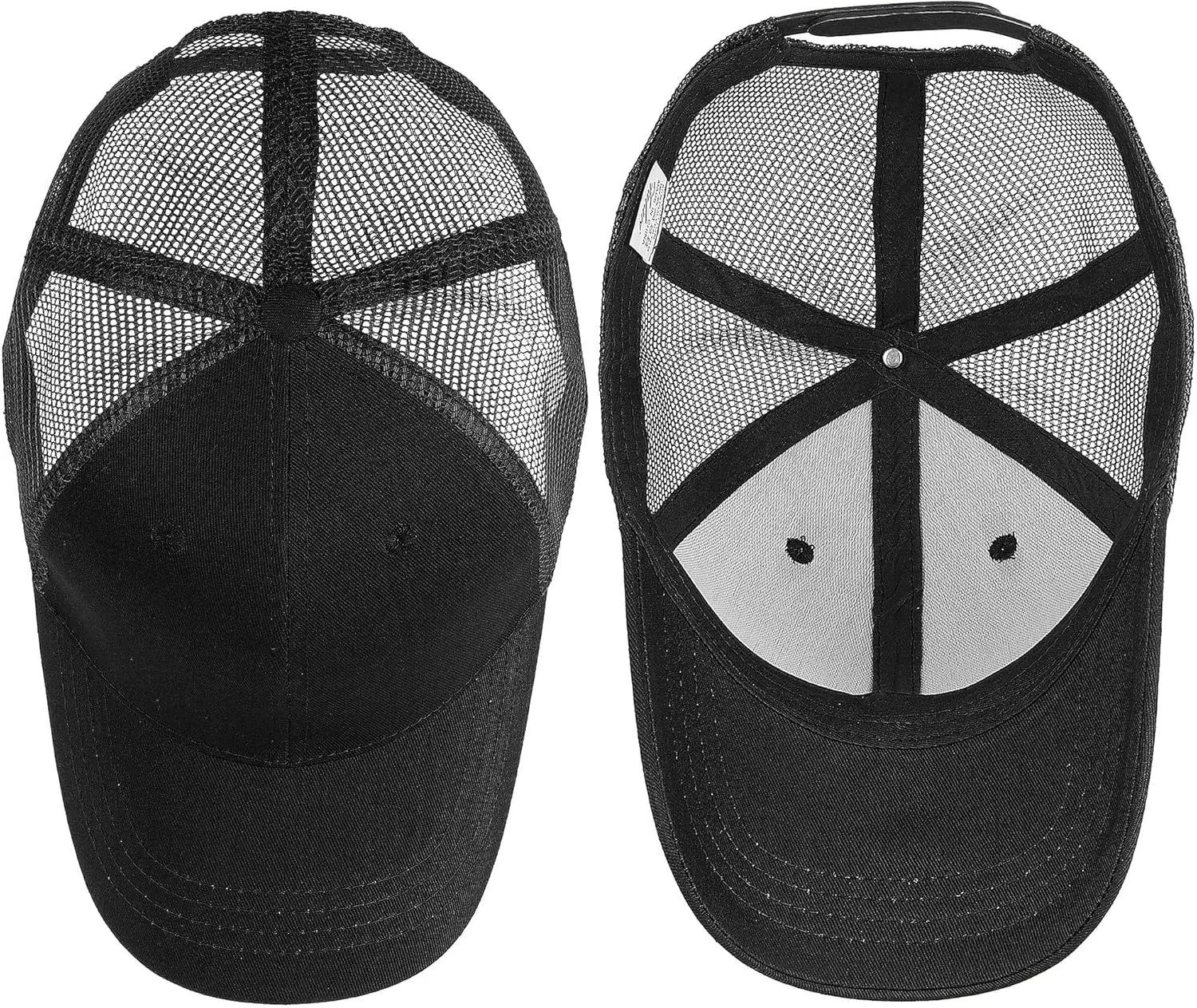Falari Trucker Hat Baseball Cap Structured Plain Design 6 Panel, Adjustable Size