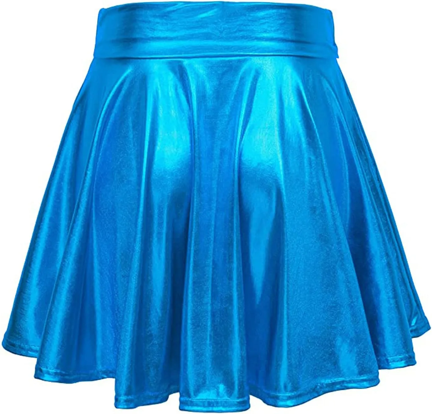 Flared Casual Pleated Fashion A-Line Women's Skirt Mini Shiny Skirt Skirt Overalls for Women Plaid