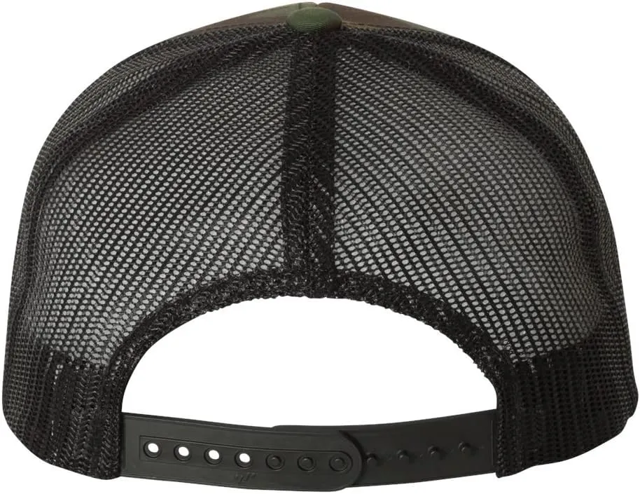 Ford Bronco Logo New Side Panel Fully Embroidered Yupoong 6606 Snapback Trucker Fitted Cap