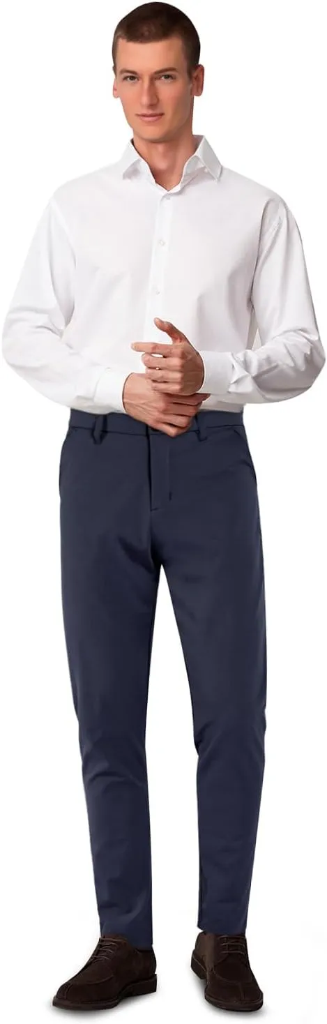 GINGTTO Slacks for Men Slim Fit Stretch Dress Pants Men Athletic Fit Chinos Pants Tapered