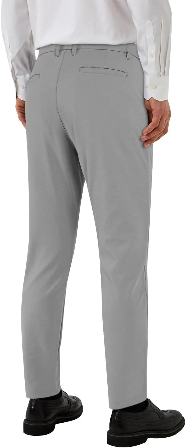 GINGTTO Slacks for Men Slim Fit Stretch Dress Pants Men Athletic Fit Chinos Pants Tapered