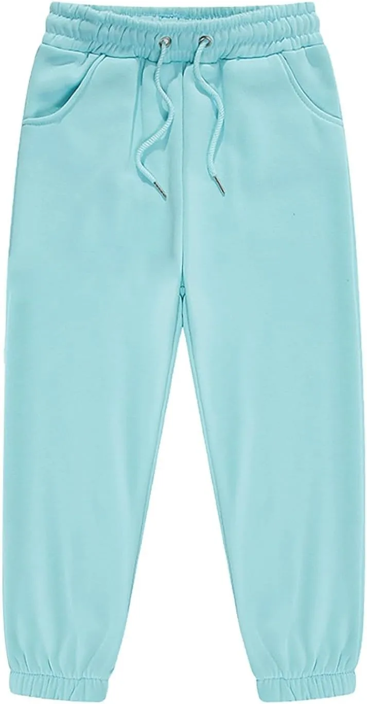 Girls' Sweatpants - Performance Jogger Pants Stretch Waist Sweatpants Casual Pants Sweatpants with Pockets 2-13 Years