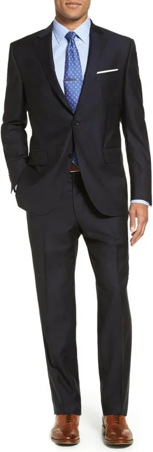 GN Luciano Men's Two Button 2 Piece Modern Fit Suit Set Faint Tone On Tone