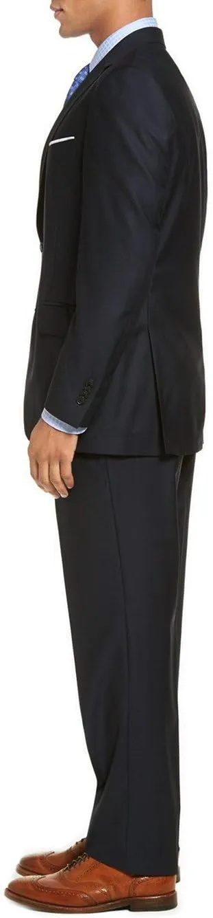 GN Luciano Men's Two Button 2 Piece Modern Fit Suit Set Faint Tone On Tone