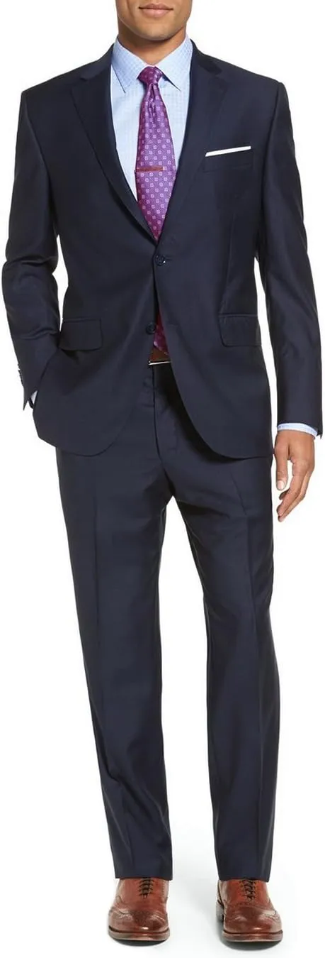 GN Luciano Men's Two Button 2 Piece Modern Fit Suit Set Faint Tone On Tone