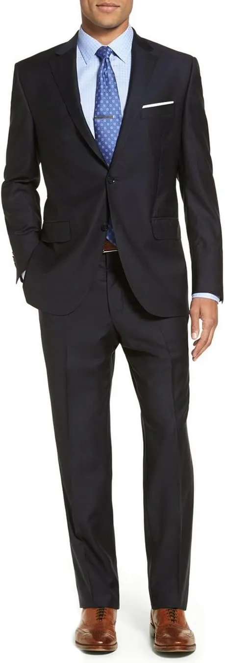 GN Luciano Men's Two Button 2 Piece Modern Fit Suit Set Faint Tone On Tone