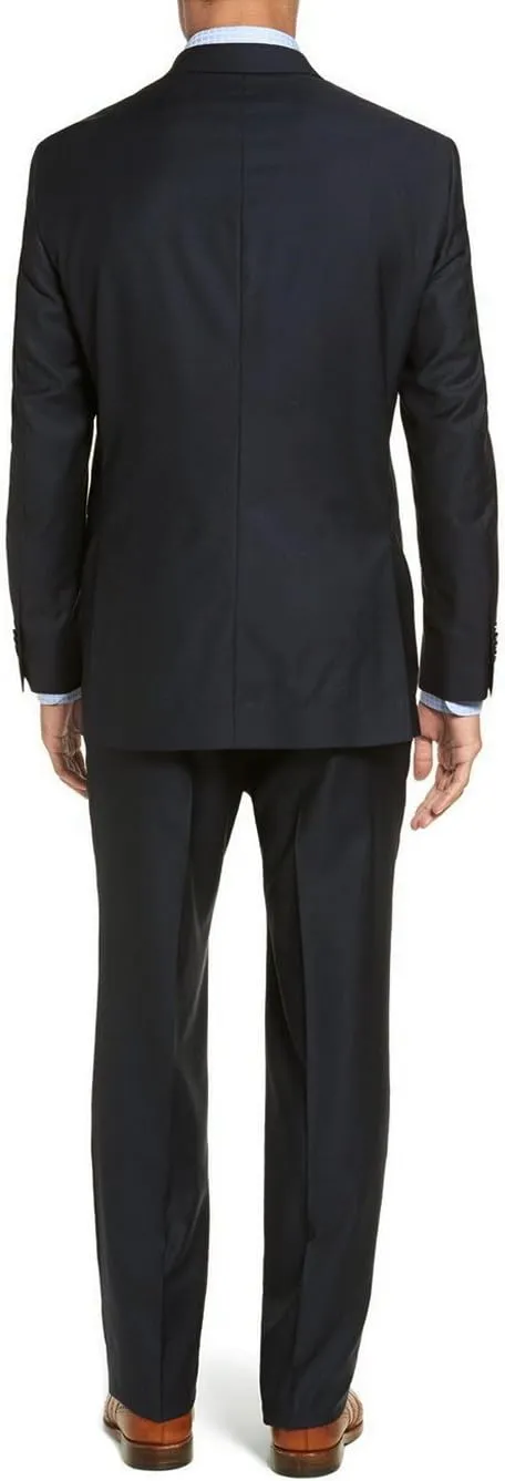 GN Luciano Men's Two Button 2 Piece Modern Fit Suit Set Faint Tone On Tone