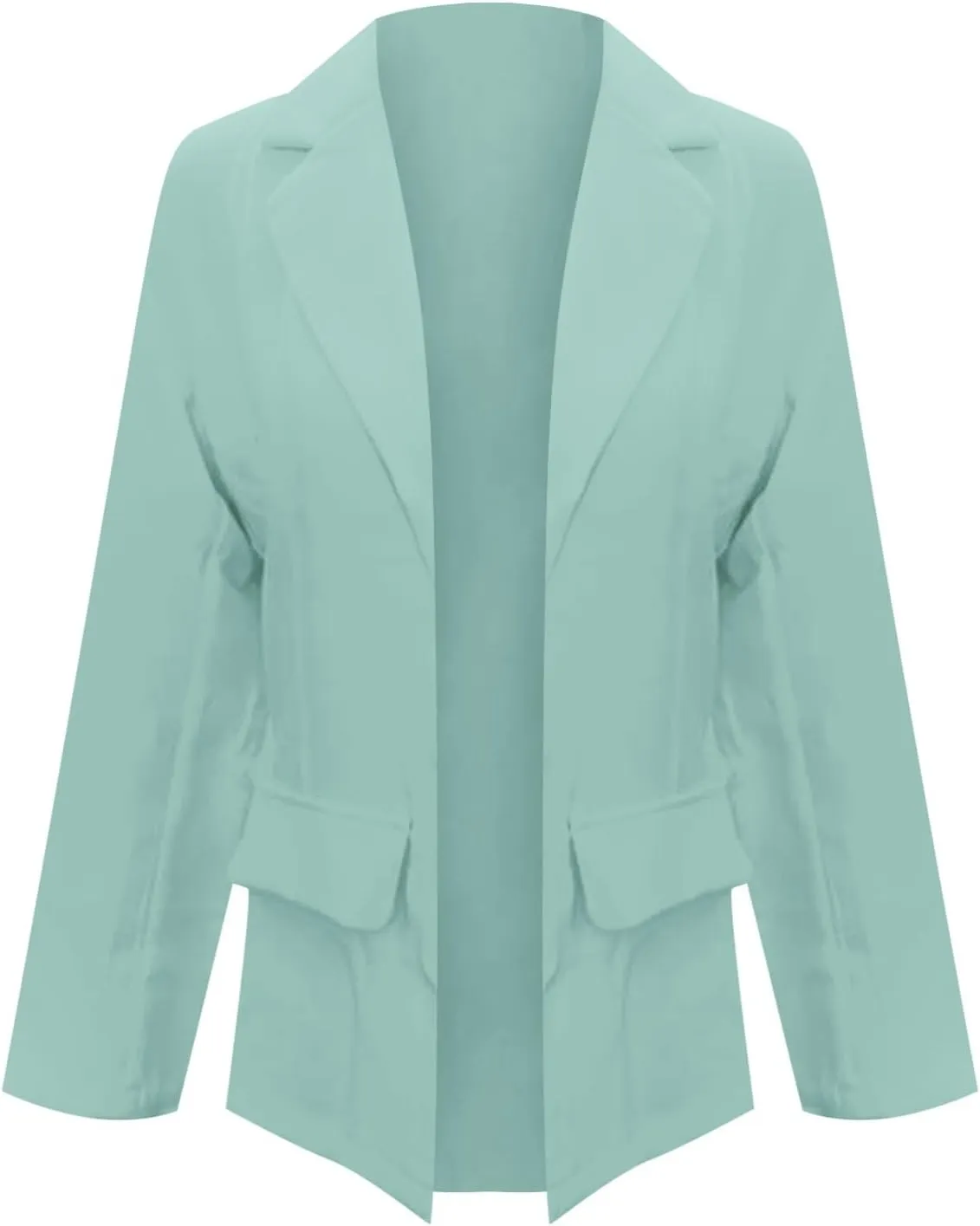 GOKKILRW Womens Casual Blazer Cardigans 2024 Trendy Lightweight Long Sleeve Open Front Work Suit Office Business Jacket Coats
