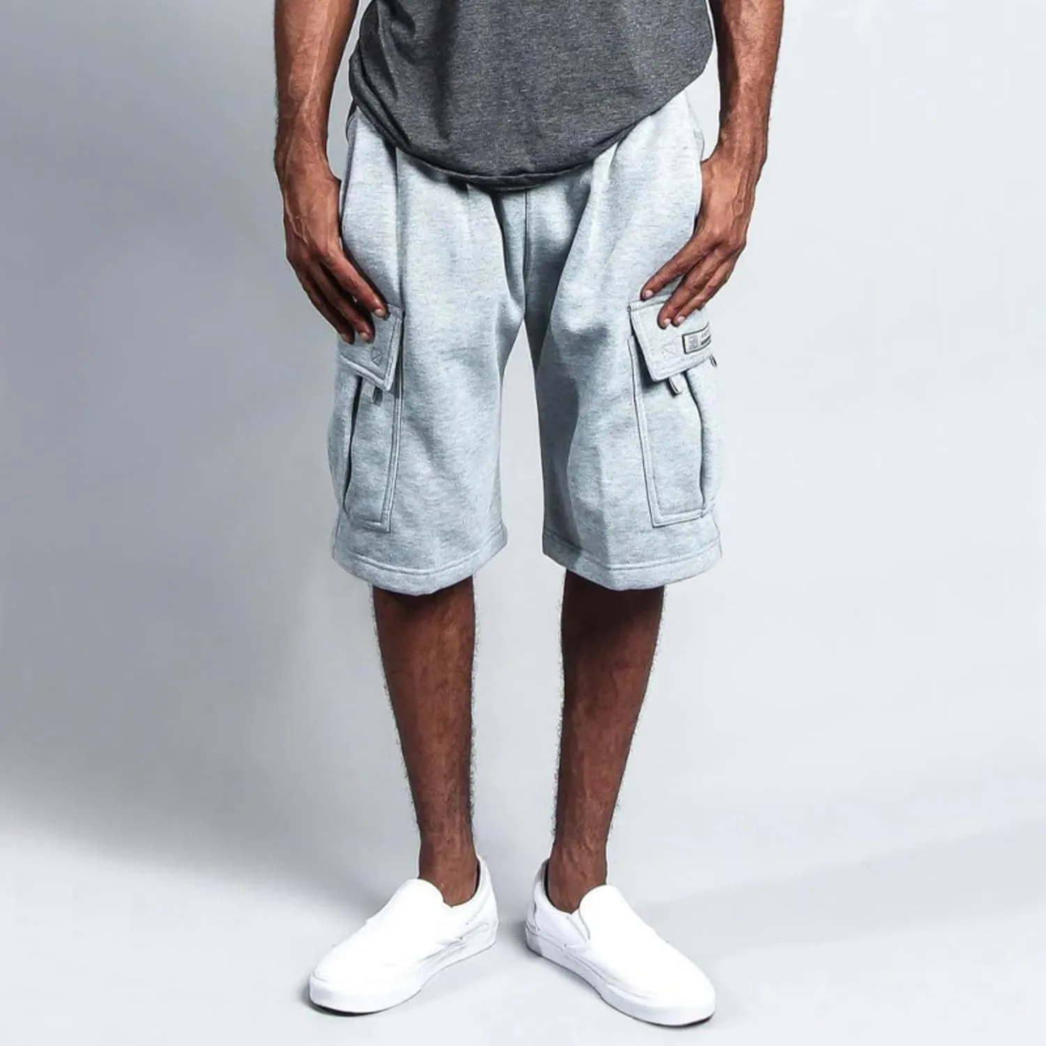 HAVUITYY Men's Cargo Shorts Casual Elastic Waist Drawstring Lightweight Summer Beach Pants Hiking Flat Front Shorts