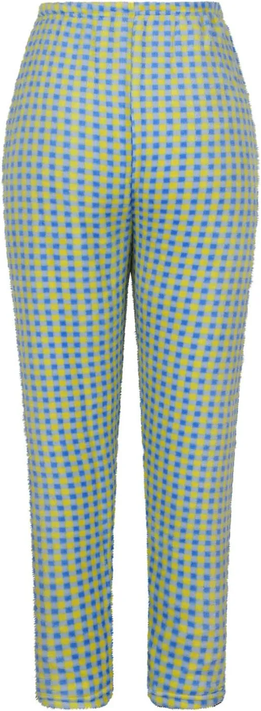 HGps8w Women's Casual Plaid Flannel Pajama Pants Winter Cozy Lounge Long Pants Comfy Warm Soft Fuzzy Fleece Pajama Bottoms