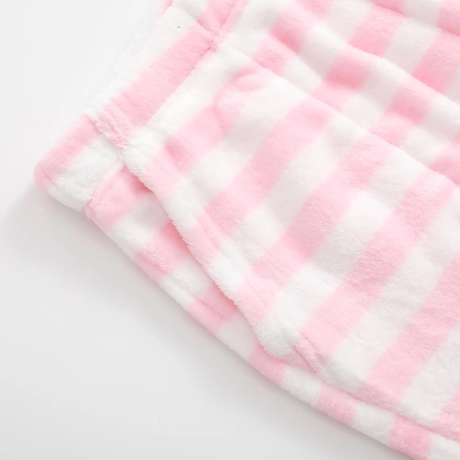 HGps8w Women's Casual Striped Fleece Pajama Pants Winter Warm Soft Fuzzy Lounge Pants Comfy Pajama Bottoms Sleepwear