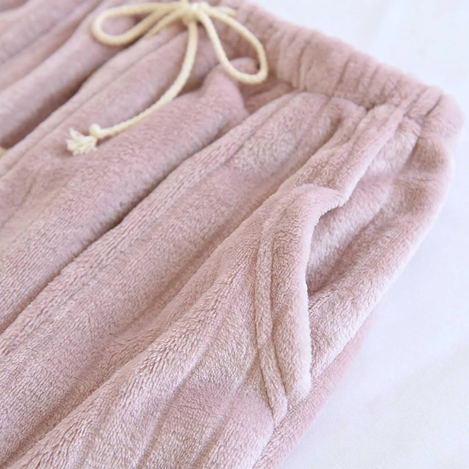 HGps8w Women's Fuzzy Pajama Pants, Comfy Warm Fleece Lounge Long Pants Winter Sleepwear Pjs Bottom with Pockets