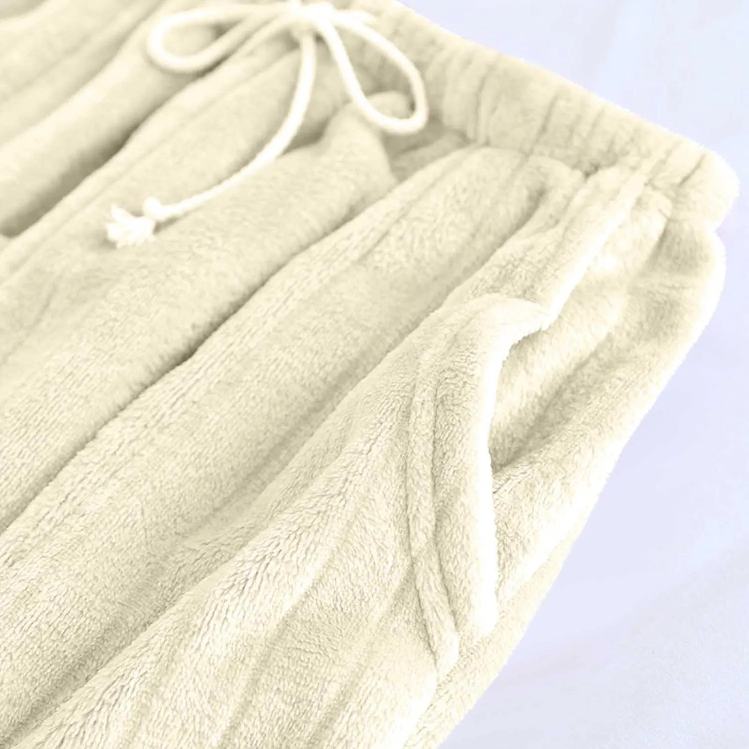 HGps8w Women's Fuzzy Pajama Pants, Comfy Warm Fleece Lounge Long Pants Winter Sleepwear Pjs Bottom with Pockets